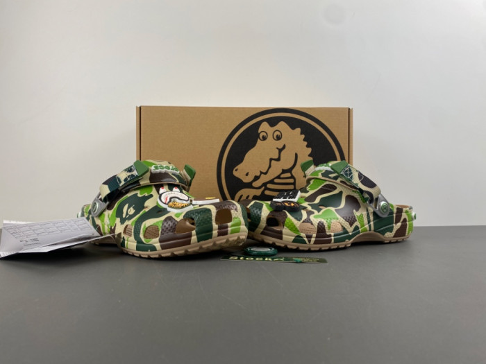 bape x Cr0c5 classic clog 
