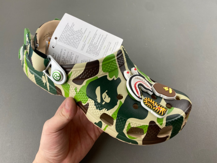 bape x Cr0c5 classic clog 