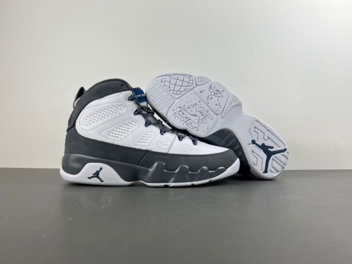Air Jordan 9 “Flint Grey”Color: White/French Blue-Flint Grey” HV4794-100