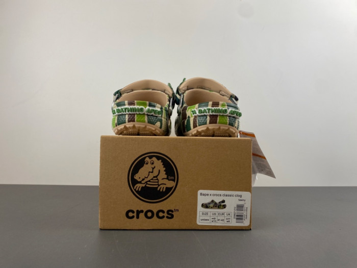 bape x Cr0c5 classic clog 
