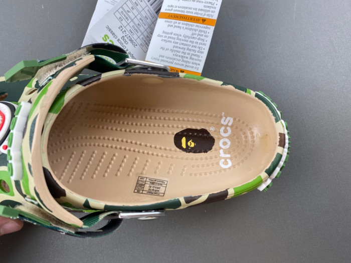 bape x Cr0c5 classic clog 