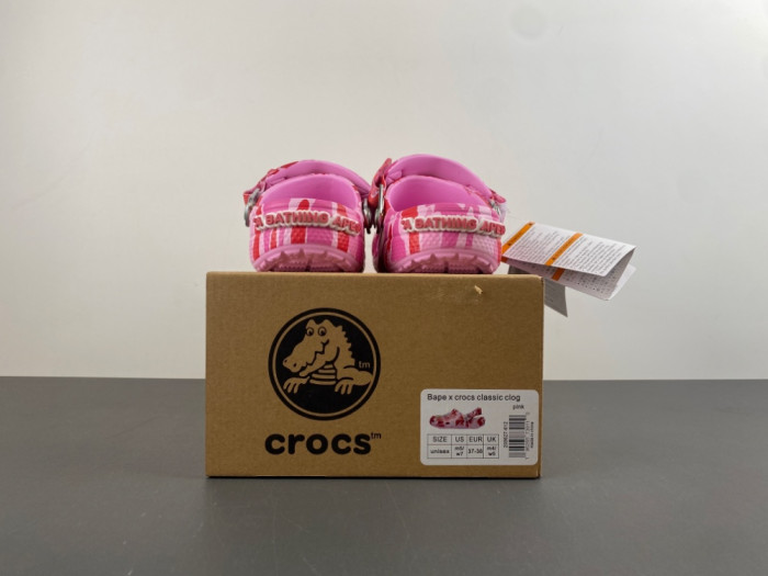 bape x Cr0c5 classic clog 