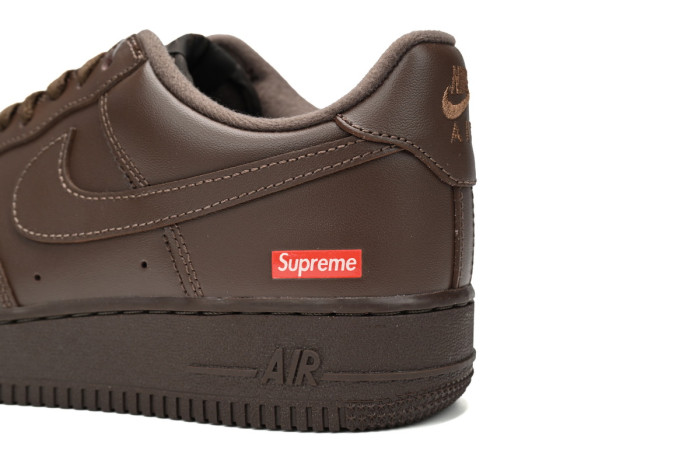 Svp*me x nike air force 1 low "baroque brown"