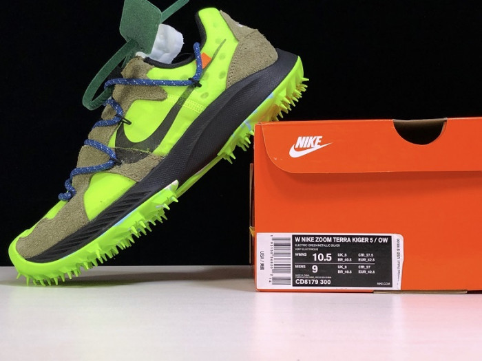 Nike Zoom Terra Kiger 5 OFF-WHITE Electric Green (W) CD8179-300