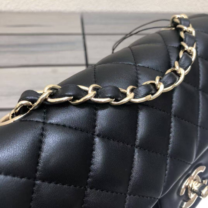 Ch**el Lambskin Quilted Mini Rectangular Flap