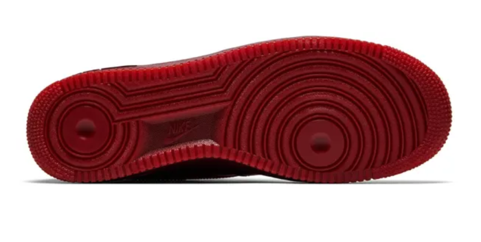 NIKE AIR FORCE 1 LOW PATENT LEATHER DARK TEAM RED SAFETY ORANGE IO4489-601